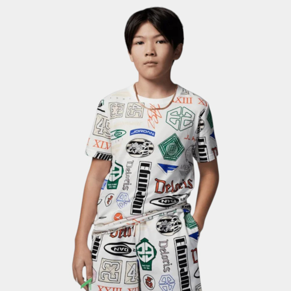 Изображение ФУТБОЛКА JDB MJ ESS AOP SS TEE / JDB MJ ESS AOP SS TEE
